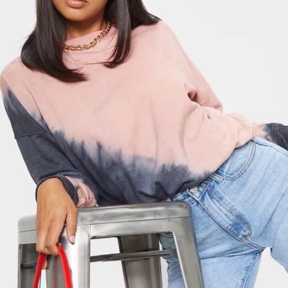 💝(3/$25) plt • oversized tie dye sweater shirt - Picture 1 of 8